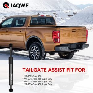 IAQWE 43203 Truck Tailgate Assist Shock Kit Fit for 1997-2003 Ford 150, 1999-2016 Ford 250 350 Super Duty (not Flareside/SuperCrew)