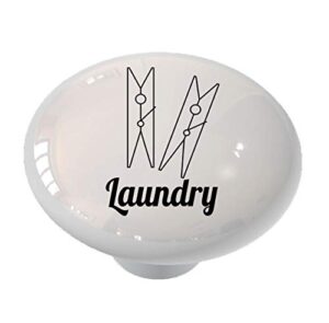 gotham decor clothes pins laundry room drawer/cabinet knob