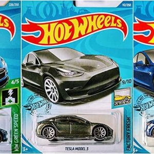 Hot Wheels Tesla 5 Car Bundle Set