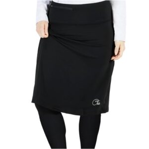 chic 24" knee length skort || long skirts for women skorts for woman tennis golf midi rip skirt athletic skirt culottes snoga 14 l black