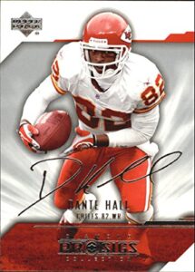 2004 ud diamond pro sigs #43 dante hall nfl football trading card