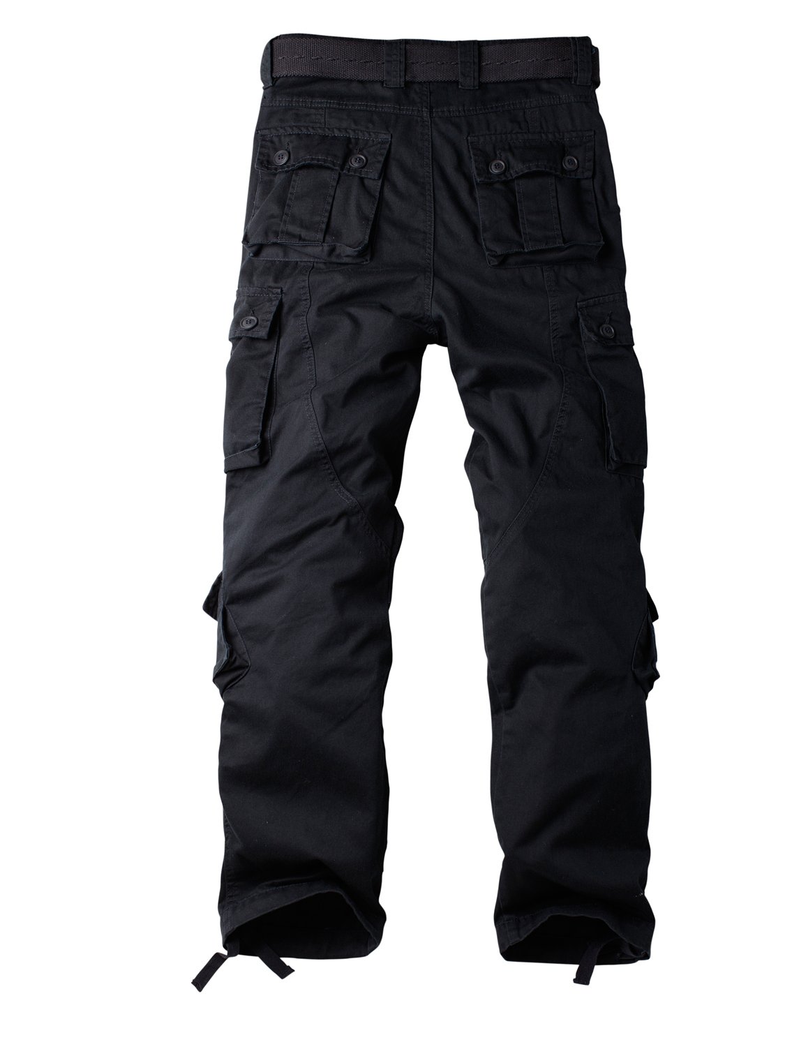 Women's Cotton Casual Military Army Cargo Combat Work Pants with 8 Pocket Black US 6