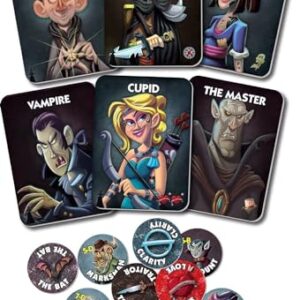 One Night Ultimate Vampire – Scary Fun Party Game for Kids & Families, Fast-Paced Gameplay, Engaging Social Deduction, Hidden Roles & Bluffing