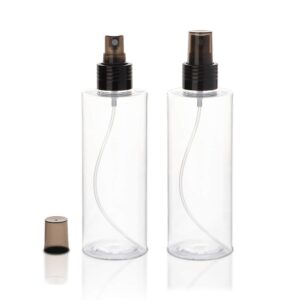 Yebeauty Empty Spray Bottles for Essential Oils, 8oz Refillable Clear Plastic Misting Spray Bottles Atomizer Fine Mister Spray Bottle for Beauty Products, Cleaning, Pack of 2