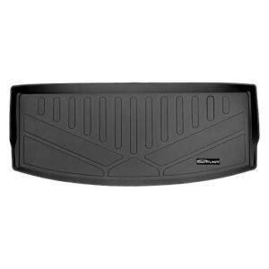 smartliner all weather custom cargo trunk liner floor mat behind 3rd row black compatible with 2020-2023 compatible with ford explorer