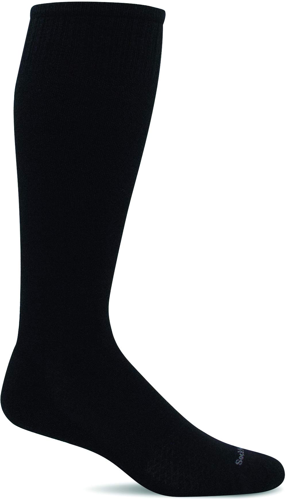 Sockwell Men's Featherweight Moderate Graduated Compression Sock, Black - M/L