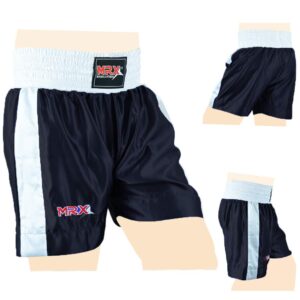 Men Boxing Shorts for Boxing Training Fitness Gym Cage Fight MMA Mauy Thai Kickboxing Trunks Clothing Black Medium