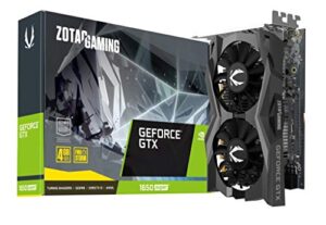 zotac gaming geforce gtx 1650 super twin fan 4gb gddr6 128-bit graphics card, super compact, zt-t16510f-10l