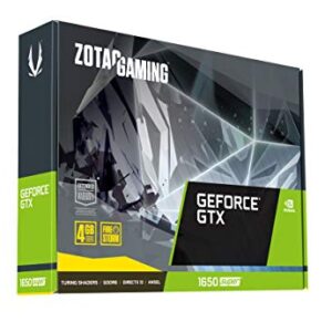 ZOTAC Gaming GeForce GTX 1650 Super Twin Fan 4GB GDDR6 128-Bit Graphics Card, Super Compact, Zt-T16510F-10L