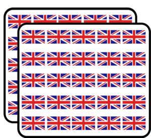 union jack flag - london uk britain british english love sticker for scrapbooking, calendars, arts, kids diy crafts, album, bullet journals 50 pack