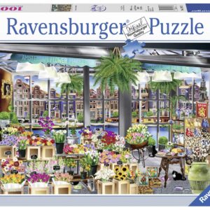 Ravensburger Amsterdam Flower Market 1000 Piece Jigsaw Puzzle for Adults & Kids Age 12 Years Up