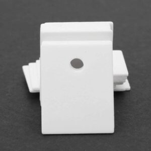 100 Pcs TO-247 17 x 22 x 1mm Alumina Ceramic Insulating Sheet High Hardness Excellent Wear Resistance MOS Transistor IGBT Cooling Pad with 3.7mm Hole