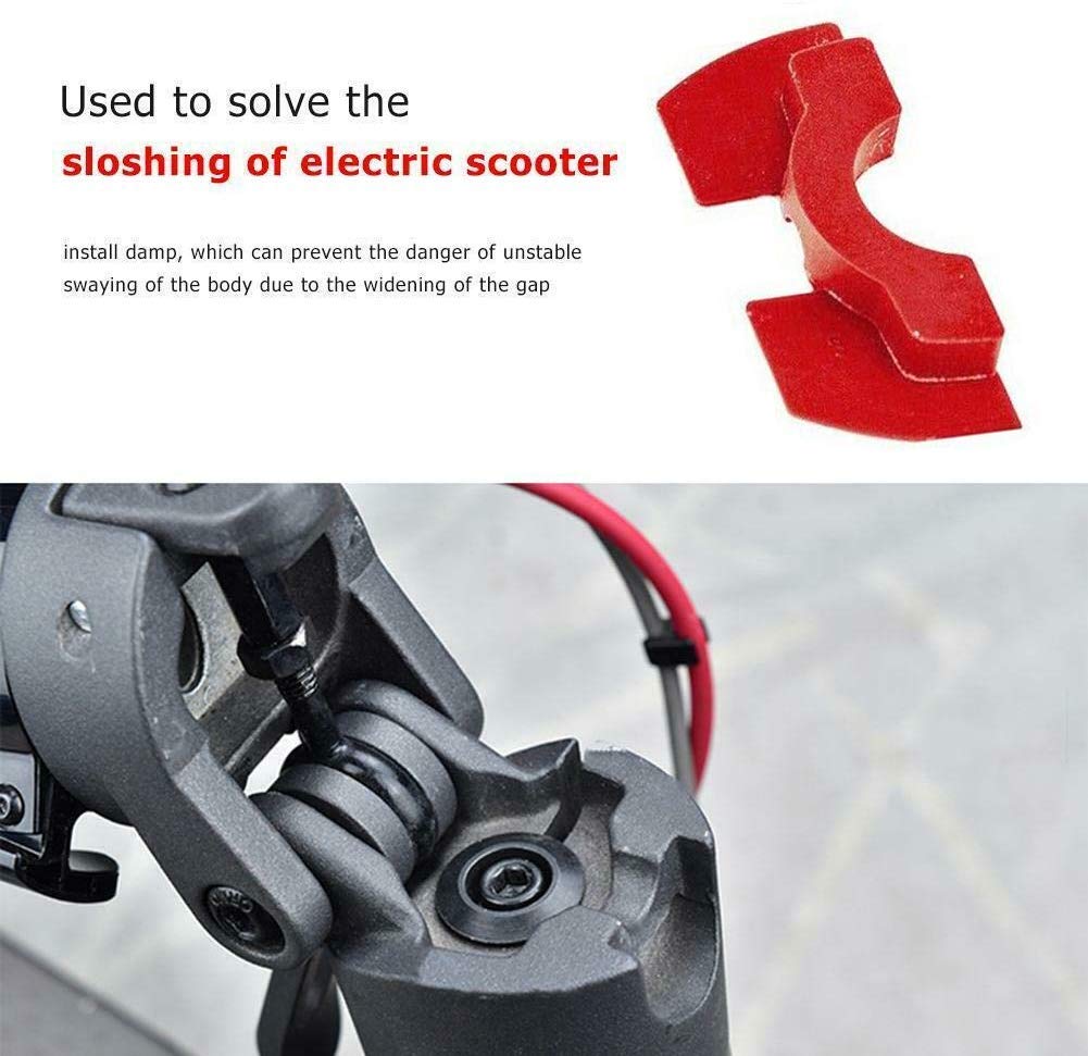 Chuancheng for Xiaomi Mijia M365/M365 Pro M187 Electric Scooter Accessories Pack Set 1 Hook, 1 Rear Fender Support, 1 Dashboard Cover, 3 Rubber, 1 Fender Hook, 1 Cover, 1 Wrench Buckle (Red)