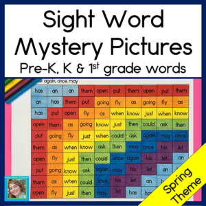 sight word mystery pictures spring