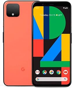 google pixel 4 g020m 64gb 5.7 inch android (gsm only, no cdma) factory unlocked 4g/lte smartphone - international version (oh so orange)