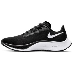 nike women's competition running shoes, black white, 9.5