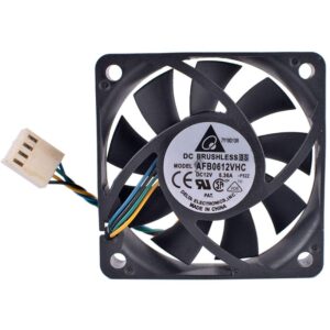delta afb0612vhc 6cm 60mm fan 6015 12v 0.36a ball bearing 4-wire 4pin pwm air volume cooling fan
