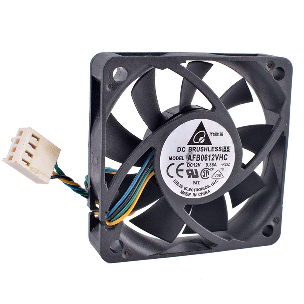 Delta AFB0612VHC 6cm 60mm Fan 6015 12V 0.36A Ball Bearing 4-Wire 4pin PWM air Volume Cooling Fan