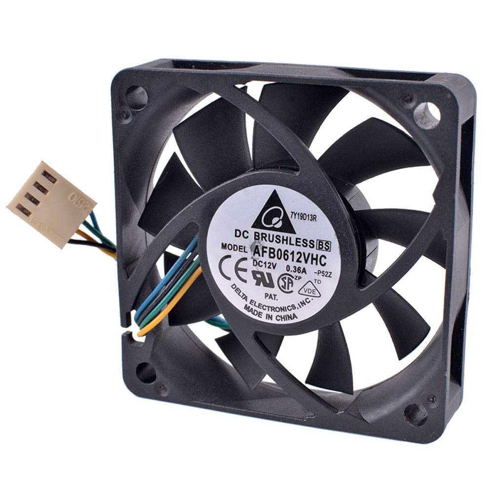 Delta AFB0612VHC 6cm 60mm Fan 6015 12V 0.36A Ball Bearing 4-Wire 4pin PWM air Volume Cooling Fan