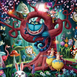 Ravensburger Most Everyone is Mad 1000 Piece Puzzle | Unique Alice in Wonderland Theme | Quality Softclick Technology Ensures Perfect Fit | Ideal for Adults and Family | Sustainable Forestry Practices