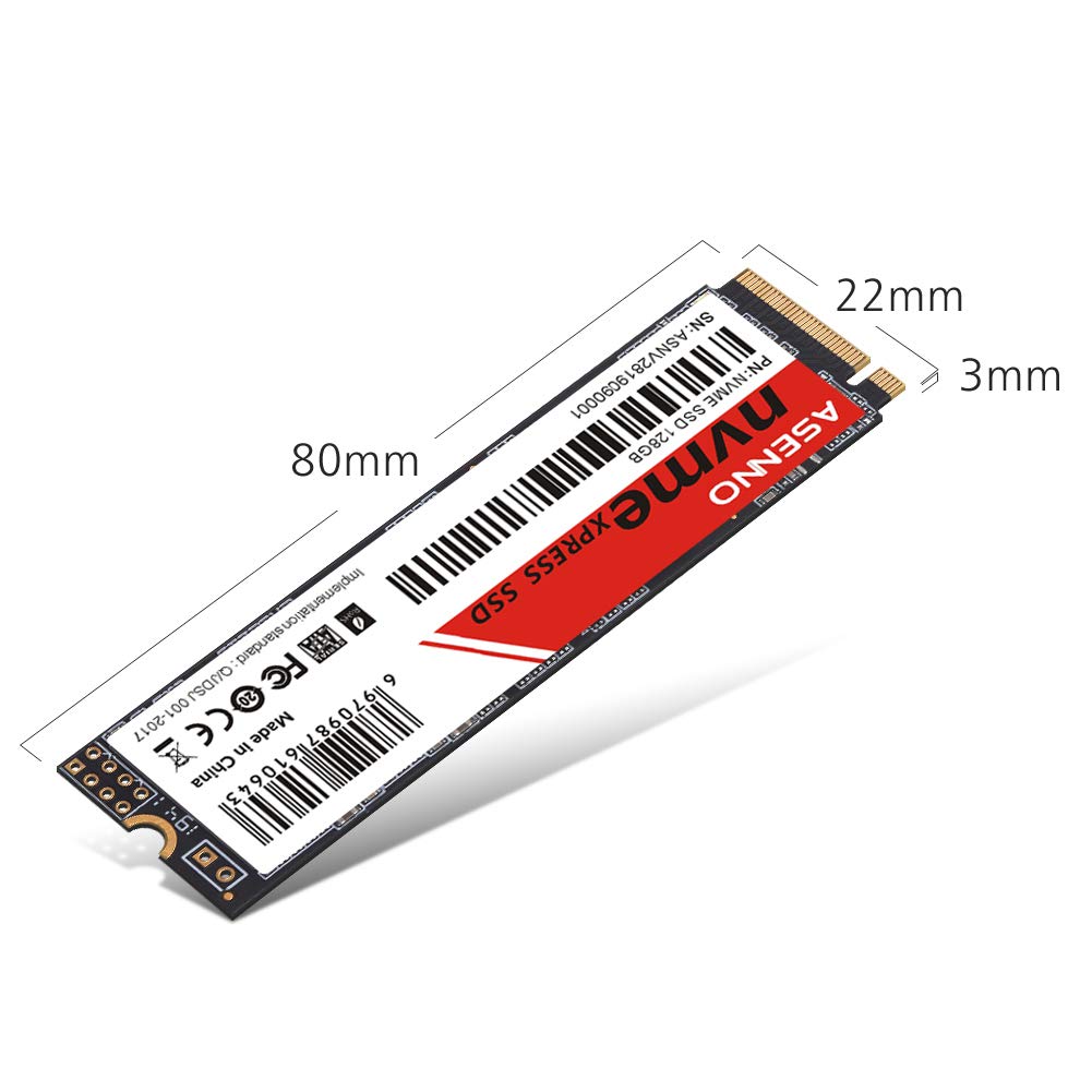 ASENNO NVMe M.2 Internal SSD (NVMe 128GB)