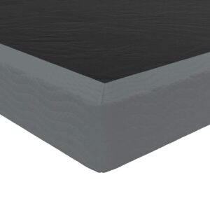 DHP 7" Upholstered Foundation, King Size Folding, Gray