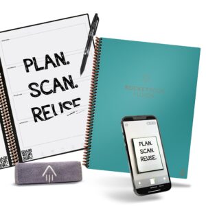 reusable smart planner & notebook | improve productivity with digitally connected notebook planner | dotted, 8.5" x 11", 42 pg, reusable smart planner & notebook | improve productivity with digitally connected notebook planner | dotted, 8.5" x 11", 42 pg,