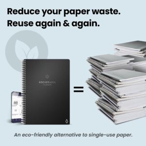 Reusable Smart Planner & Notebook | Improve Productivity with Digitally Connected Notebook Planner | Dotted, 8.5" x 11", 42 Pg, Reusable Smart Planner & Notebook | Improve Productivity with Digitally Connected Notebook Planner | Dotted, 8.5" x 11", 42 Pg,