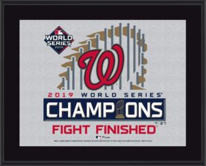 washington nationals 2019 world series champions 10.5" x 13" sublimated plaque - mlb team plaques and collages