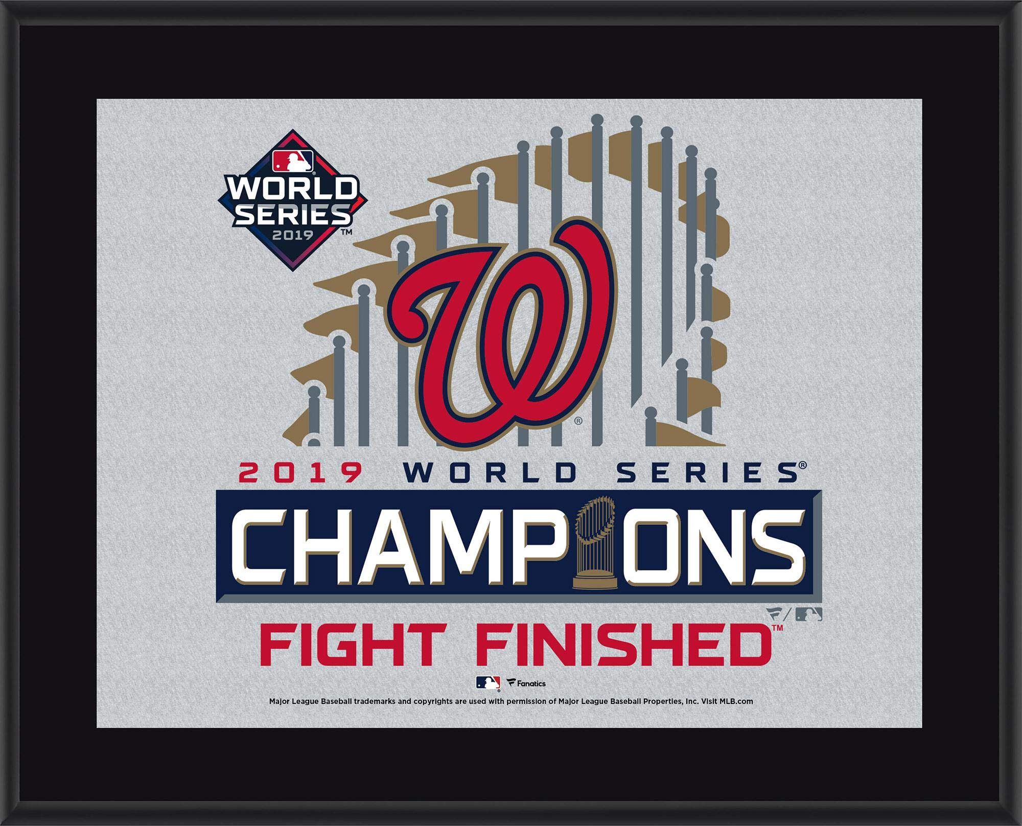 Washington Nationals 2019 World Series Champions 10.5" x 13" Sublimated Plaque - MLB Team Plaques and Collages