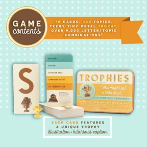 Trophies Card Game - Quick and Simple Word Party Game for 2-30 Players