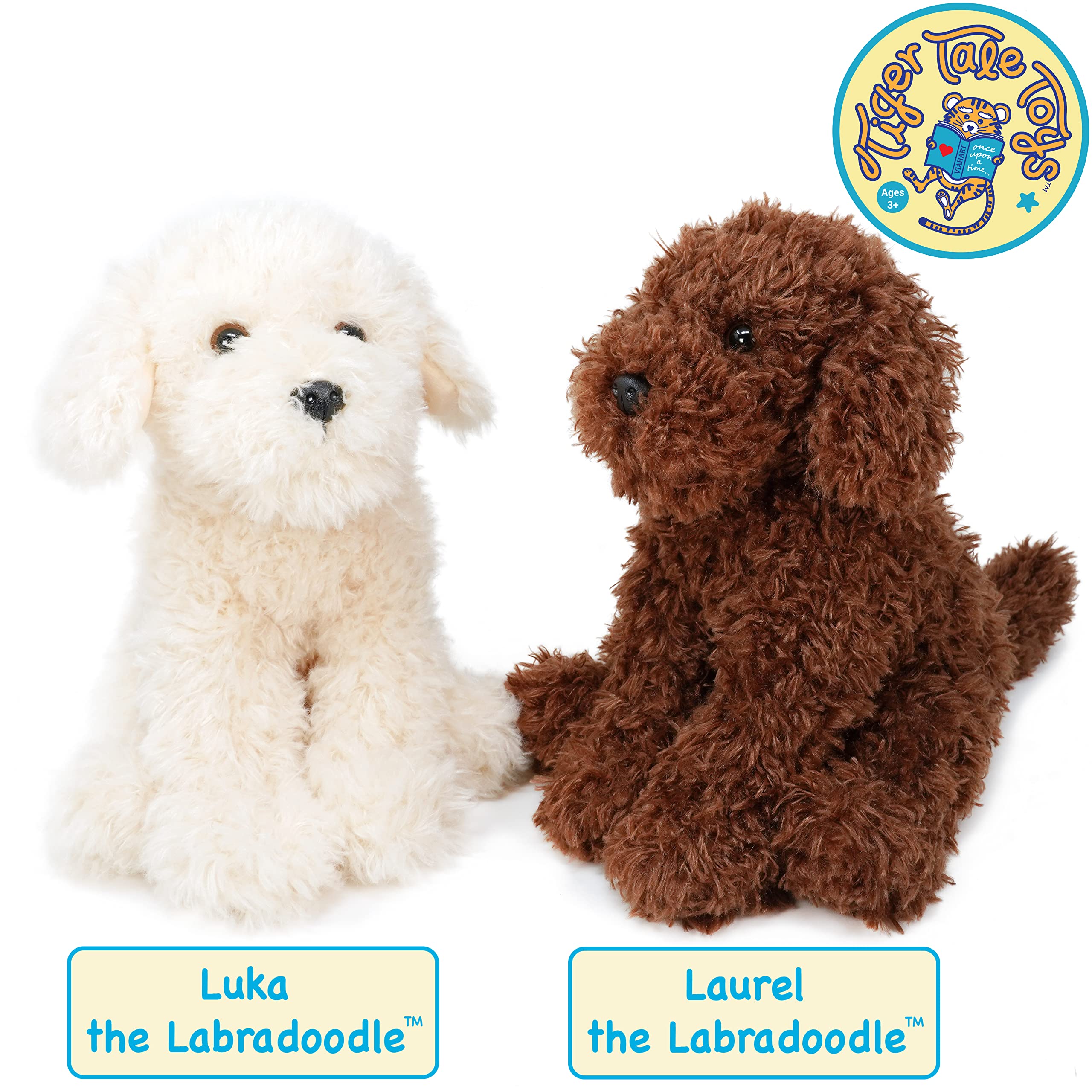 VIAHART Laurel The Labradoodle - 12 Inch Stuffed Animal Plush - by Tiger Tale Toys