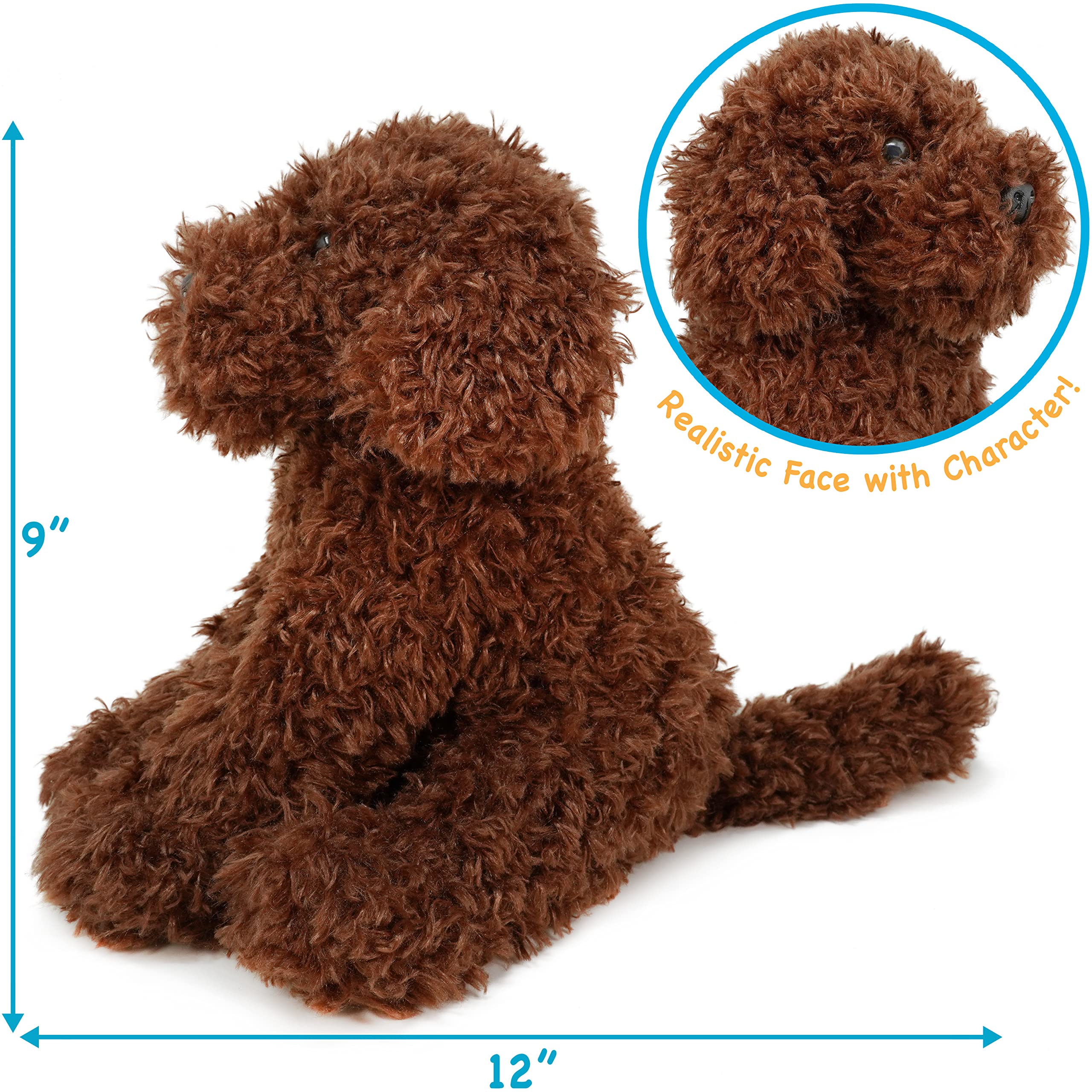 VIAHART Laurel The Labradoodle - 12 Inch Stuffed Animal Plush - by Tiger Tale Toys