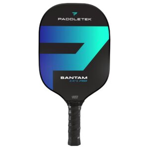 paddletek bantam ex-l pro pickleball paddle, top-weighted standard grip pickleball paddle with high tech polymer honeycomb core, premier manufacturers of pickleball paddles (blue)