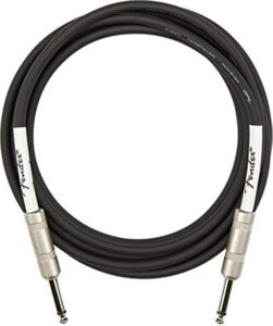 fender 10-foot original instrument cable compatible with modem, straight-straight, black - 1 pack