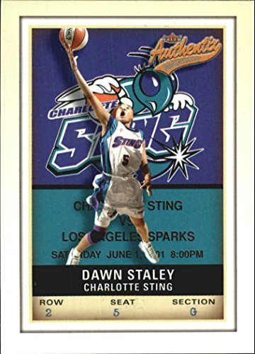 2002 Fleer Authentix WNBA #21 Dawn Staley WNBA Basketball Trading Card