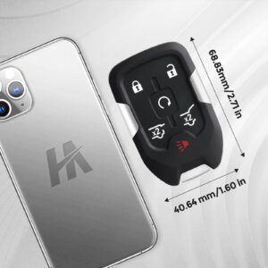 Key Fob for GMC Yukon Chevy Tahoe /Suburban HYQ1AA 2014 2015 2016 2017 Keyless Entry Key Shell case Cover