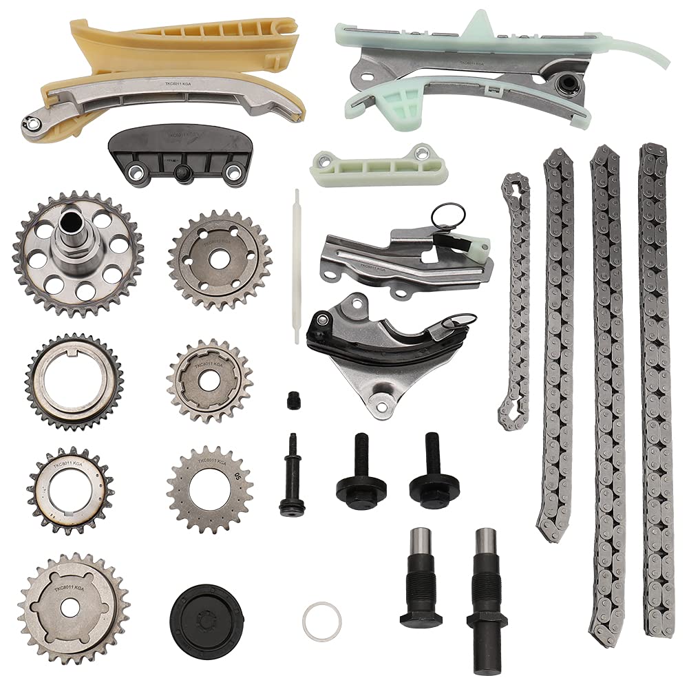 MAYASAF Engine Timing Chain Kit with Original Equipment Replacement Timing Chains, Sprockets, and Tensioners for Select Ford, Mercury, Mazda 4.0L V6 Models,