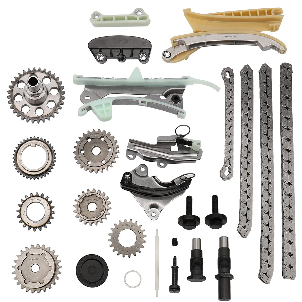 MAYASAF Engine Timing Chain Kit with Original Equipment Replacement Timing Chains, Sprockets, and Tensioners for Select Ford, Mercury, Mazda 4.0L V6 Models,