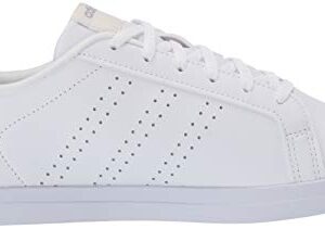 adidas Women's Courtpoint Cl X Tennis Shoe, White/White/Orbit Grey, 10