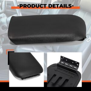 ECOTRIC Center Console Armrest Lid Cover Compatible with 2005-2009 Ford Mustang Replacement for 5R3Z-6306024-AAC, 5R3Z6306024AAC