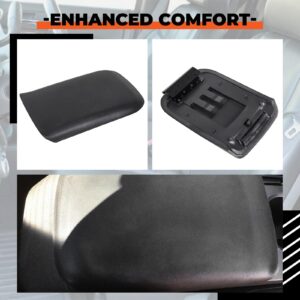 ECOTRIC Center Console Armrest Lid Cover Compatible with 2005-2009 Ford Mustang Replacement for 5R3Z-6306024-AAC, 5R3Z6306024AAC