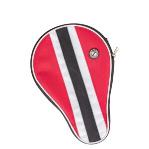 stiga table tennis racket cover - protects 1-2 ping pong paddles, red