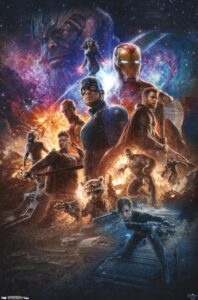 trends international marvel cinematic universe - avengers - endgame - space wall poster, 14.725" x 22.375", premium unframed version