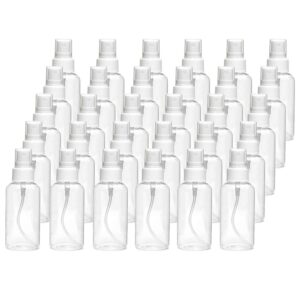 anyumocz 30 pack 30ml(1oz) fine mist mini clear spray bottles with pump spray cap refillable-reusable empty plastic bottles travel bottle for essential oils,travel,perfumes