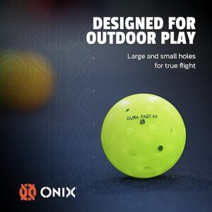 Dura Onix Fast 40 Outdoor Pickleballs – Neon