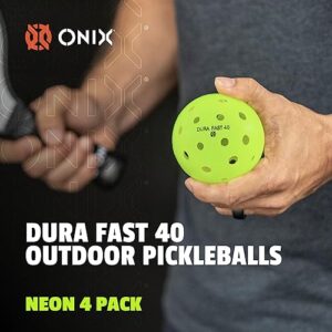 Dura Onix Fast 40 Outdoor Pickleballs – Neon