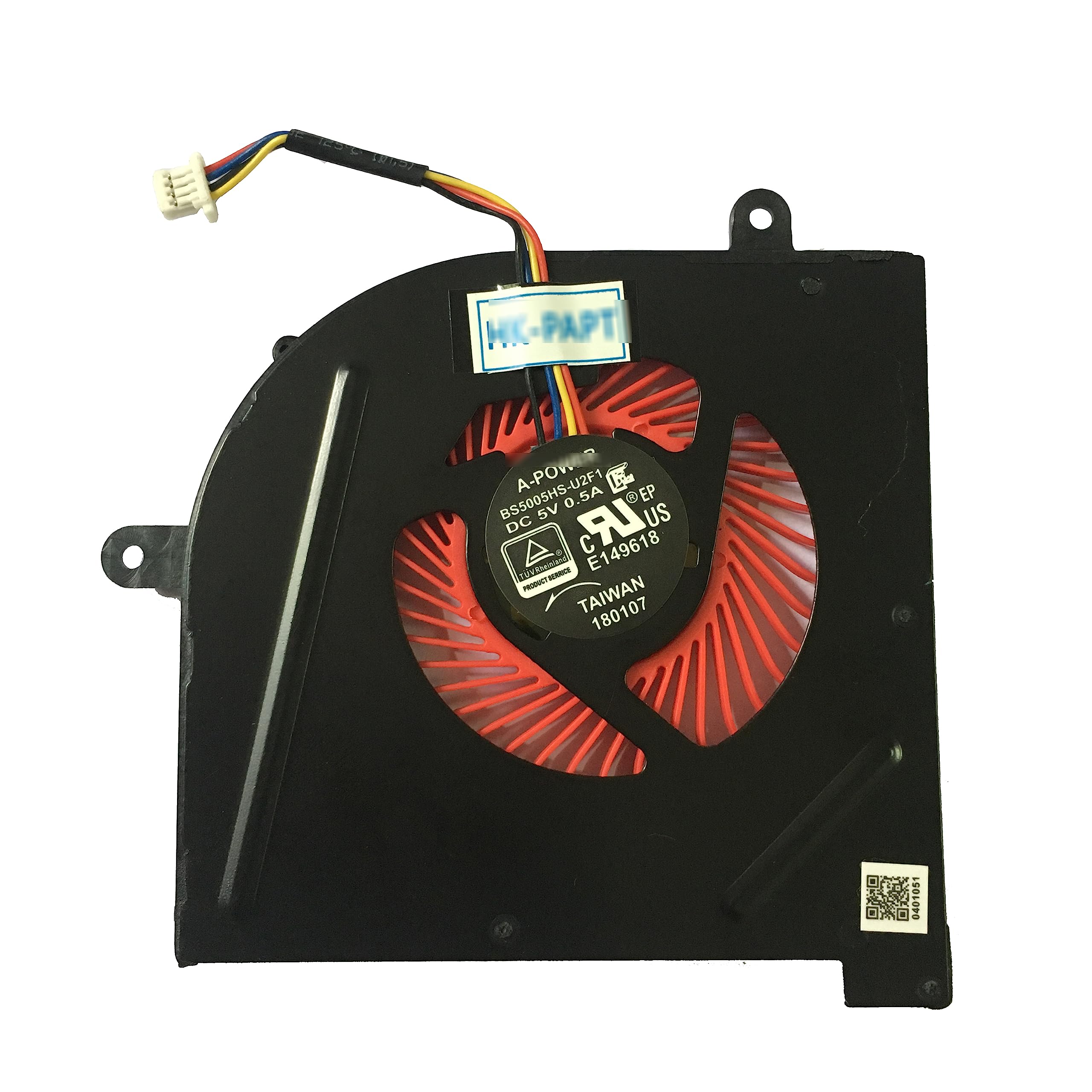 HK-part Fan for MSI Stealth Pro GS63 GS63VR GS73 GS73VR 6RF 7RF MS-16K2 MS-17B CPU Cooling Fan