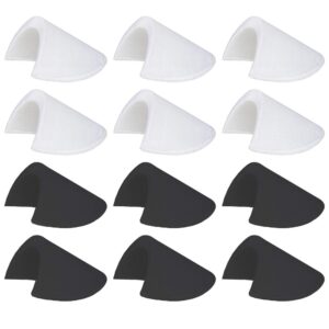 6 Pairs 1/2'' Shoulder Pads Sewing Set-in Shoulder Pads Foam Pads for Blazer T-Shirt Clothes