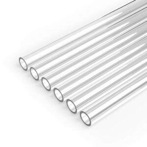 PrimoChill 12mm ID x 16mm OD Rigid PETG Tubing - 750mm Length (RTP16M-630), Made with Premium Materials, Excellent Beginner Hardline for PC Watercooling, Made in the USA - 6 Pack - Clear